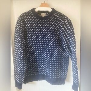 L.L. Bean birds-eye wool sweater
